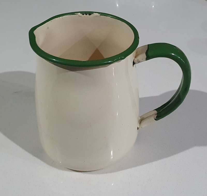 Vintage medium Enamel jug as per photo