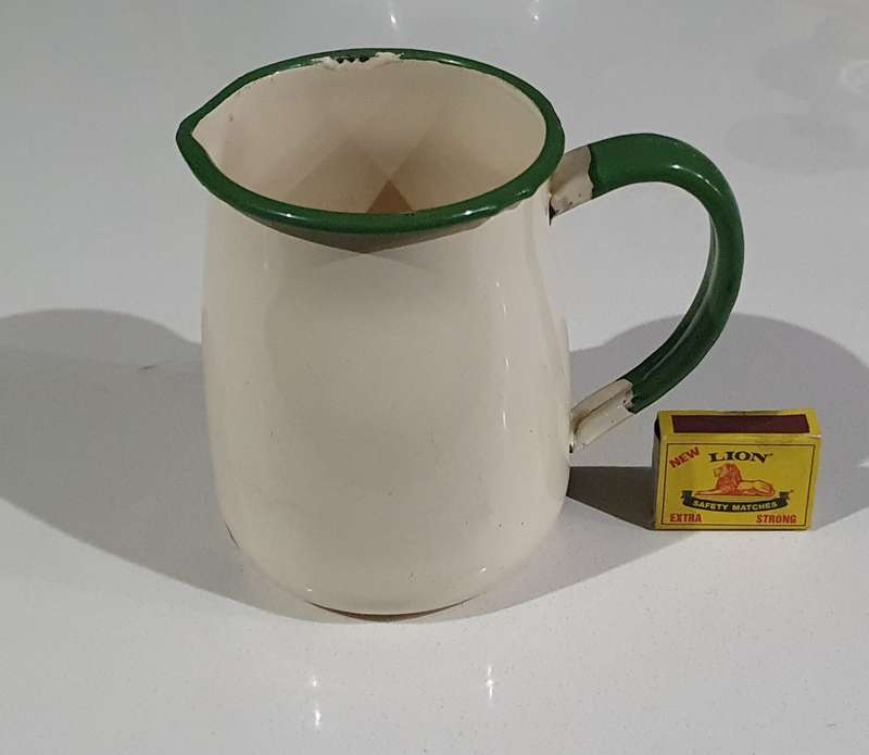 Vintage medium Enamel jug as per photo