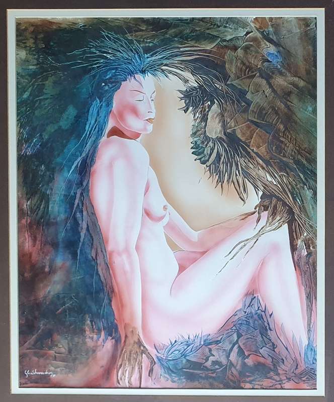 Original framed mixed medium painting by Gerrit van Schouwenburg - as per photos