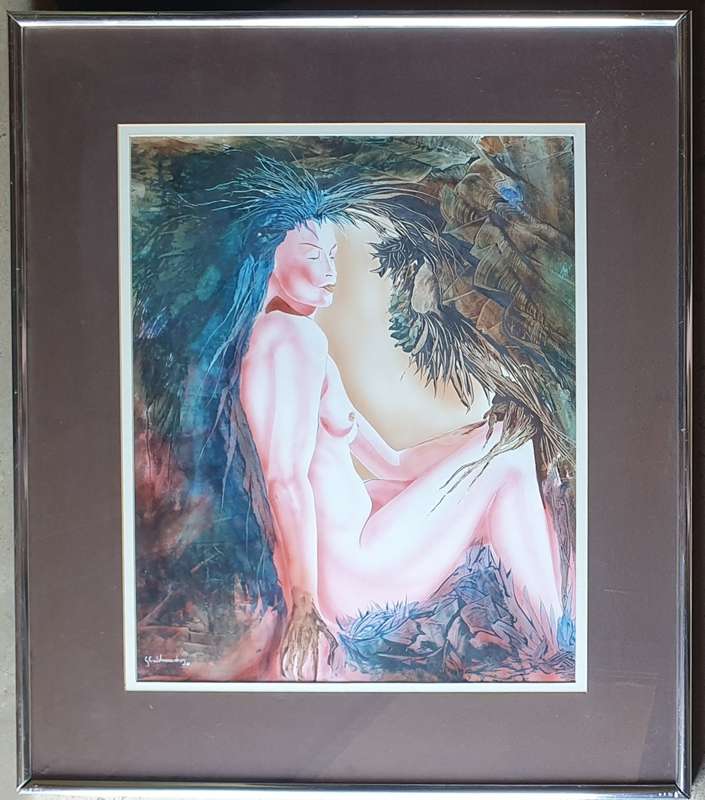 Original framed mixed medium painting by Gerrit van Schouwenburg - as per photos