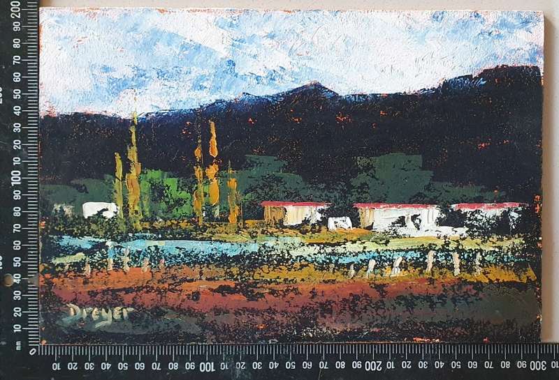Original oil painting by DREYER as per photo