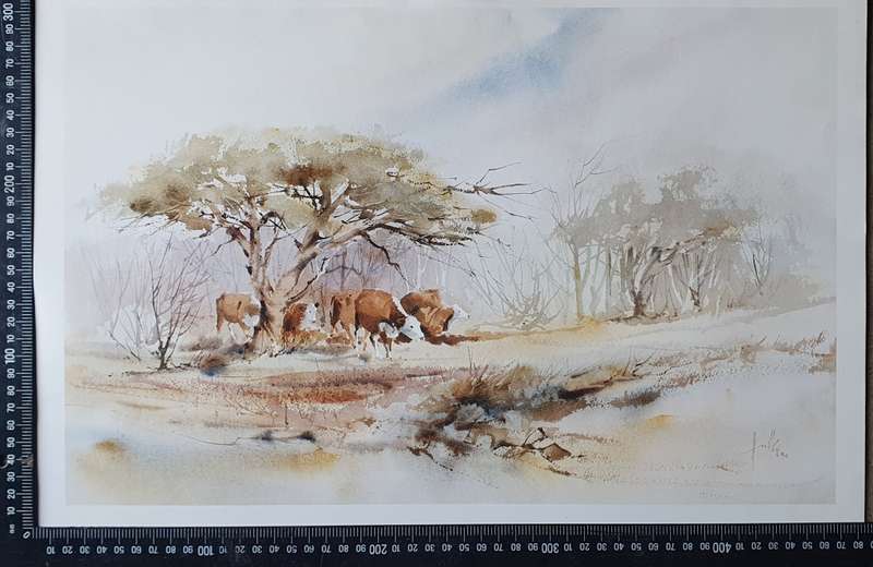 Print of a painting by HULLEY as per photo