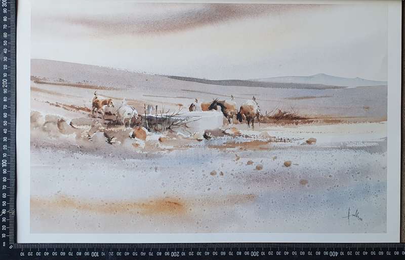 Print of a painting by HULLEY as per photo