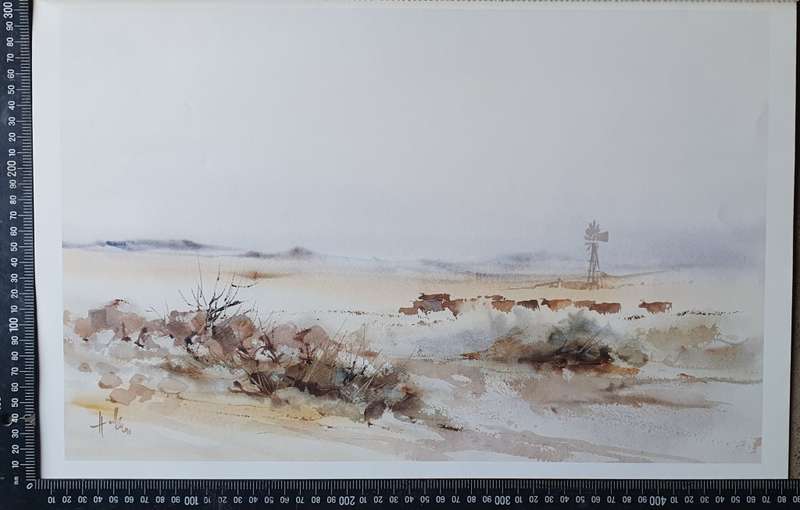 Print of a painting by HULLEY as per photo