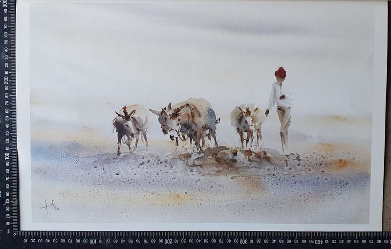 Print of a painting by HULLEY as per photo