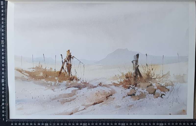Print of a painting by HULLEY as per photo