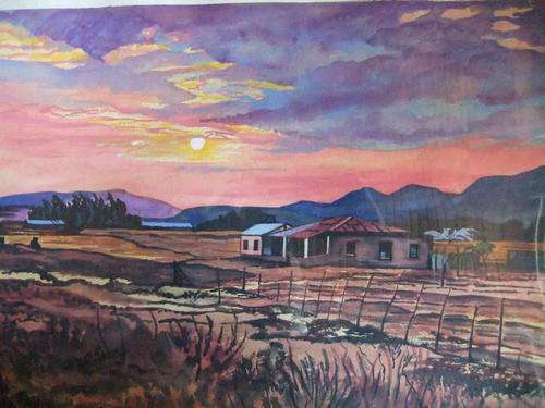 Clara Victor - Karoo Sunset - 420x295mm - Beautiful!!!!