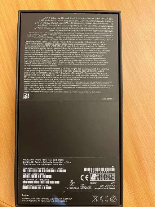 Iphone 12 Pro Max Gold 512gb