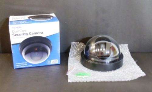 Dummy Dome CCTV camera with battery powered Led light