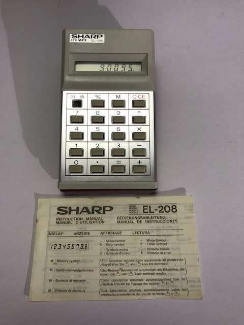SHARP Elsi Mate electronic calculator (working) - CLEARANCE SALE      (#34)