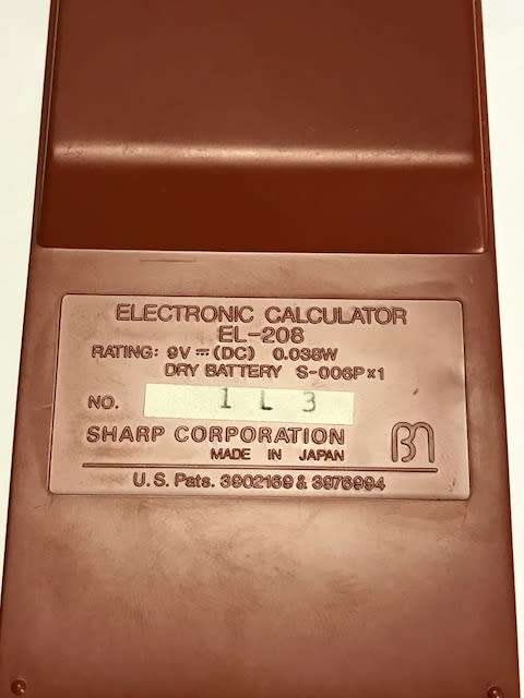 SHARP Elsi Mate electronic calculator (working) - CLEARANCE SALE      (#34)