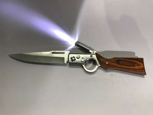Flip knife with LED light - CLEARANCE SALE      (#47)
