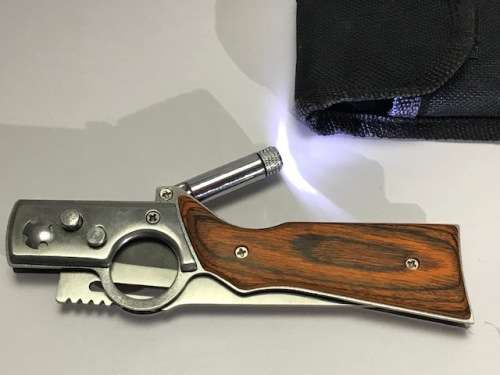 Flip knife with LED light - CLEARANCE SALE      (#47)