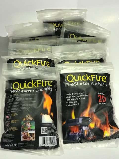 10 Packs of Quick Fire Sachets (1 bid for all 10) - CLEARANCE SALE      (#40)