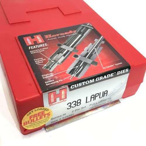 Hornady Custom Grade Reloading Dies 338 Lapua