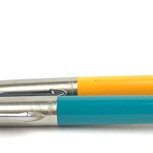 Parker Jotter Ballpoint Pens - Orange & Blue - no ink cartridges