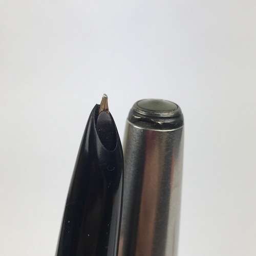 Parker "51" Vacumatic Made in U.S.A. (T6) - Vintage vacumatic filling fountain pen - Navy Gray barre