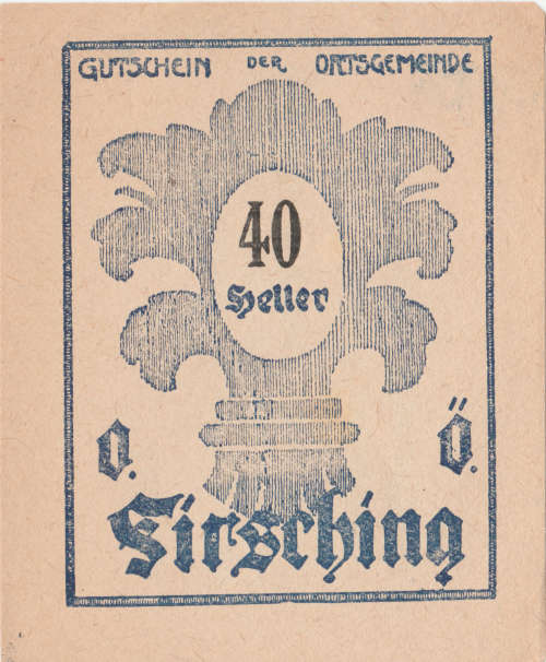 Rare  Austria Firsching Ortsgemeinde 40 Heller (BNI 67060)