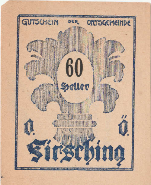 Rare  Austria Firsching Ortsgemeinde 60 Heller (BNI 67061)