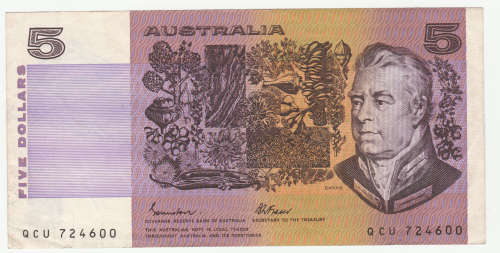 1985 Australia 5 Dollars Johnston/Fraser