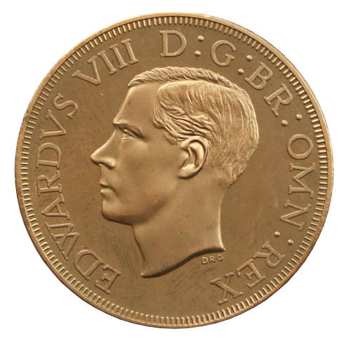 1937 Edward viii Pattern Crown - Bronze - Mintage of 550