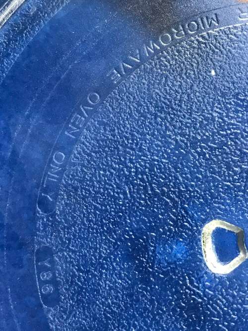 Universal Microwave Glass Plate Y86 25.5cm, with wheel ring