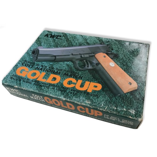 KWC Gold Cup Colt National Match Super Black AirSoft Pistol Made in Japan