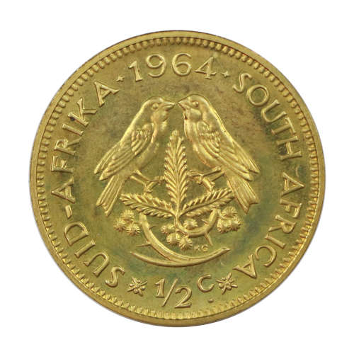 1964 South Africa Proof 1/2 Cent
