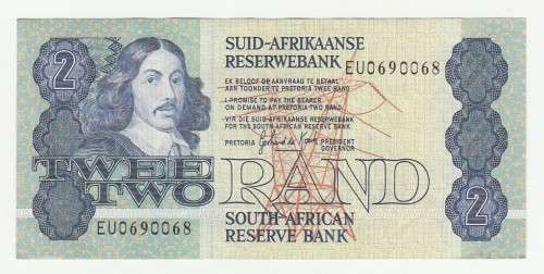 1984 South Africa Type 11 Third Issue GPC De Kock R2 "0690068"