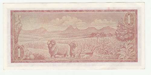 1973 South Africa Type 10 TW De Jongh Second Issue R1