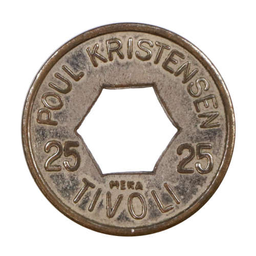 Denmark Tivoli, 25, Poul Kristensen Token made by Meka