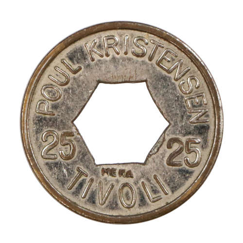 Denmark Tivoli, 25, Poul Kristensen Token made by Meka