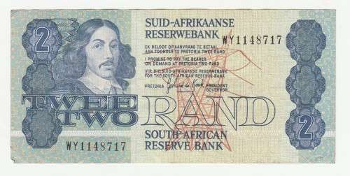 1989 South Africa Type 11 GPC de Kock Third Issue Replacement "WY1148717"