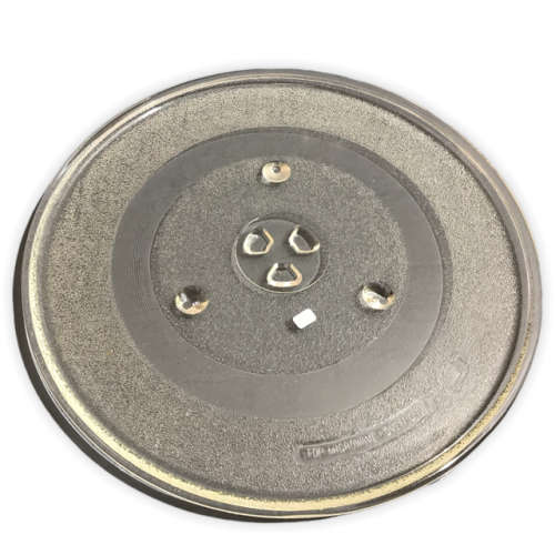 Universal Microwave Glass Plate, Model  8, 29.2cm Diam, 3-prong locator (Only Glass plate-no fitting
