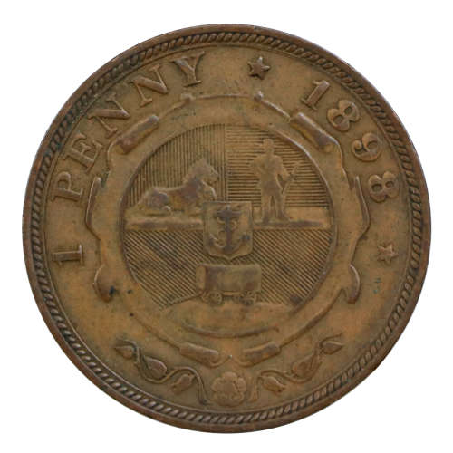 1898 South Africa ZAR Penny