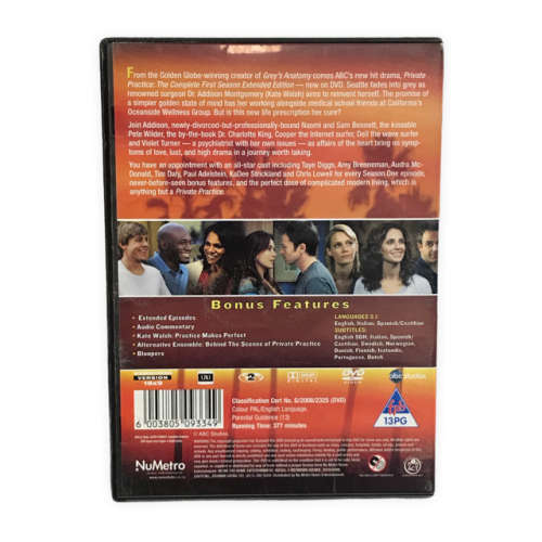 Private Practice The Complete 1st Season Dvd