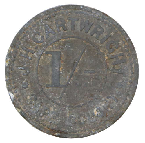 1898 John Henry Cartwright 1 Shilling Token (Set 1)