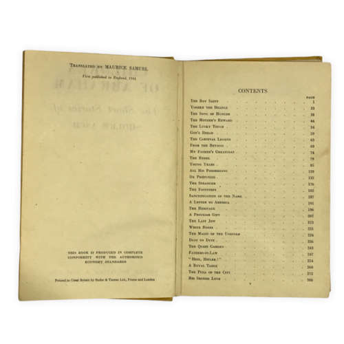 Children of Abraham by Sholem Asch 1944 Fist Edition? Hardcover