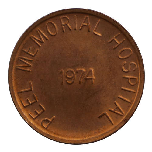 1974 Canada Peel Memorial Hospital Parking Token