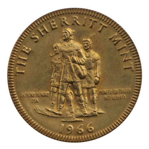 1966 Canada Copper Sherritt Mint Plant Opening Medallion