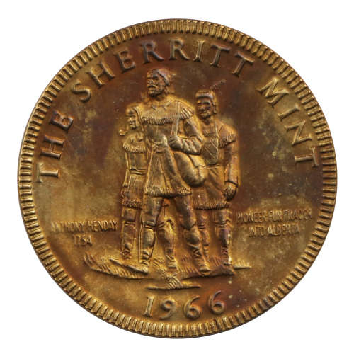 1966 Canada Copper Sherritt Mint Plant Opening Medallion