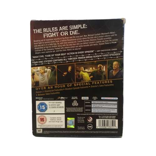Prison Break Season 3 Blu-Ray Dvd Boxset