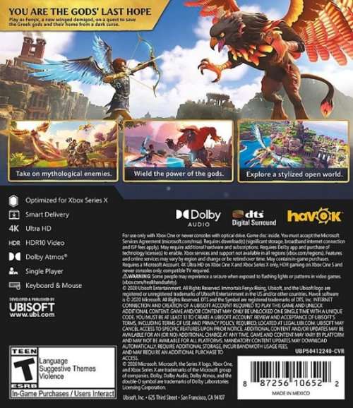 Immortals Fenyx Rising - Xbox One / Xbox Series X [New Factory Sealed]