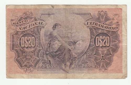 1914 Portuguese Administration, Bank of Ultramarino 20 Centavos