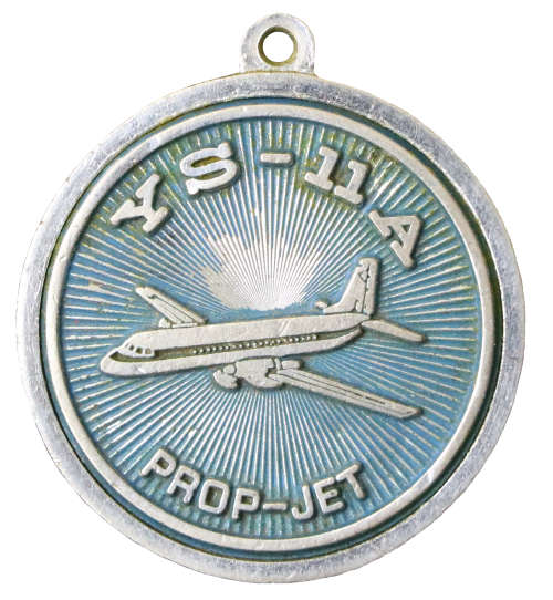 1970`s YS-11A Prop-Jet Nihon Aeroplane Mfg. Co. Medallion/Key chain