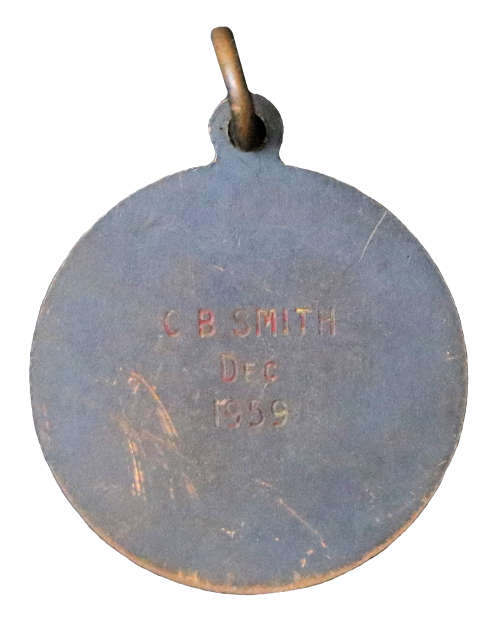 1958 Royal Life Saving Society Medallion Type 15, 7,6g 25mm, Awarded to C. B. Smith 1959