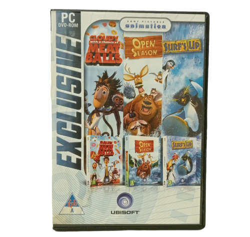Cloudy With A Chance Of Meatballs, Open Season Surfs Up PC (DVD)