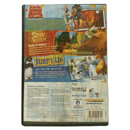 Cloudy With A Chance Of Meatballs, Open Season Surfs Up PC (DVD)