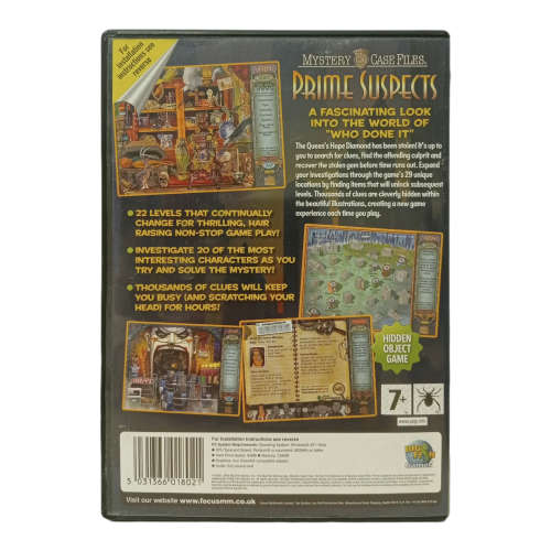 Mystery Case Files - Prime Suspects PC (CD)