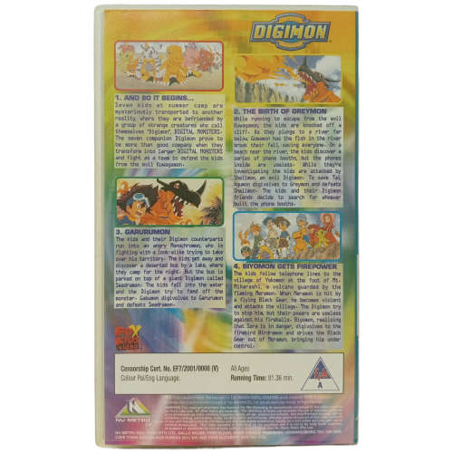 Digimon - Episodes 1-4 VHS